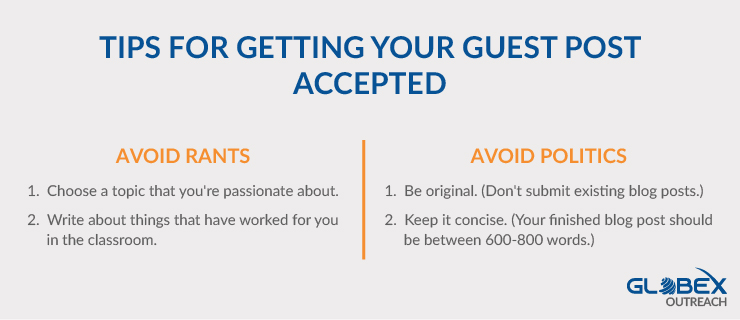 Tips for getting your guest post accepted