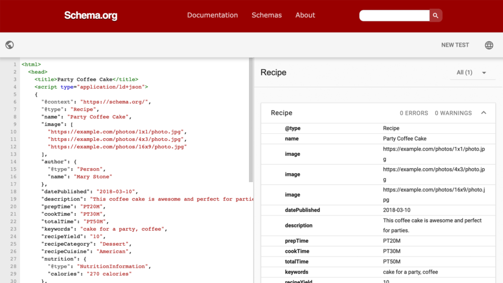 Schema Markeup