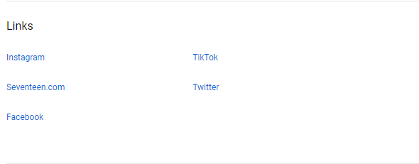 Youtube profile links