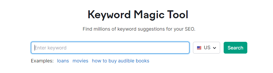 Semrush magic tool