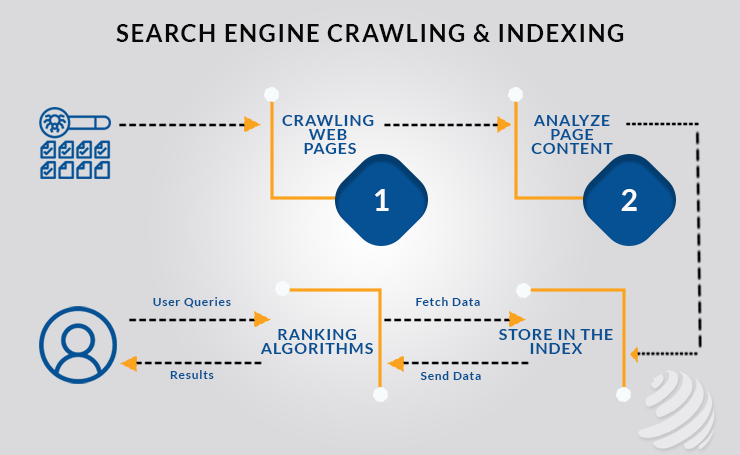 Search engine crawling and indexing